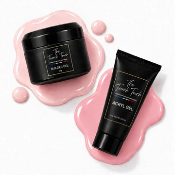Gel de construction ongles The French Touch — pot Builder Gel 60g et tube Acrygel, formules professionnelles sans HEMA ni TPO