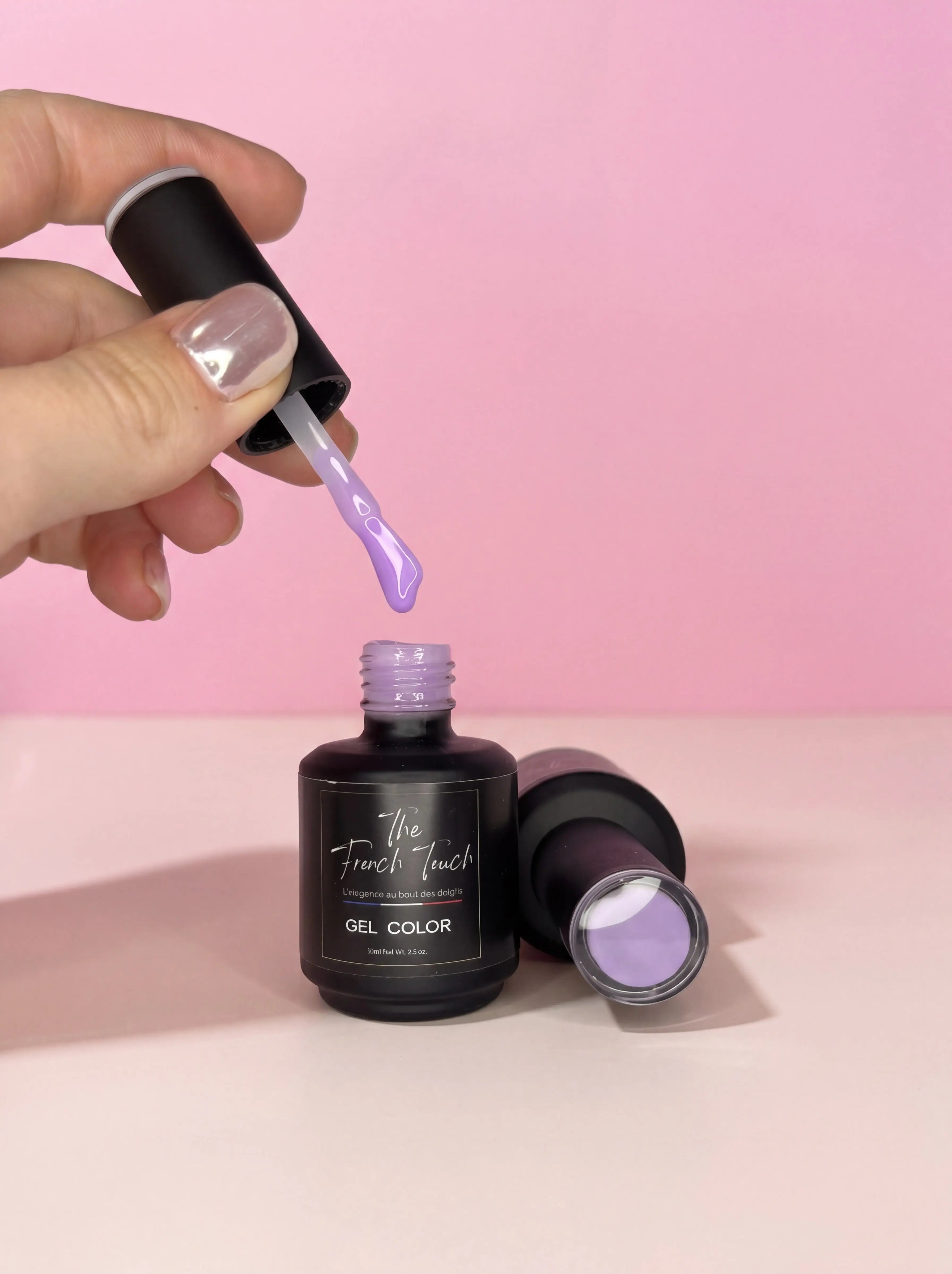 Vernis Semi-Permanent Milky Lilas Pastel Professionel The FrenchTouch