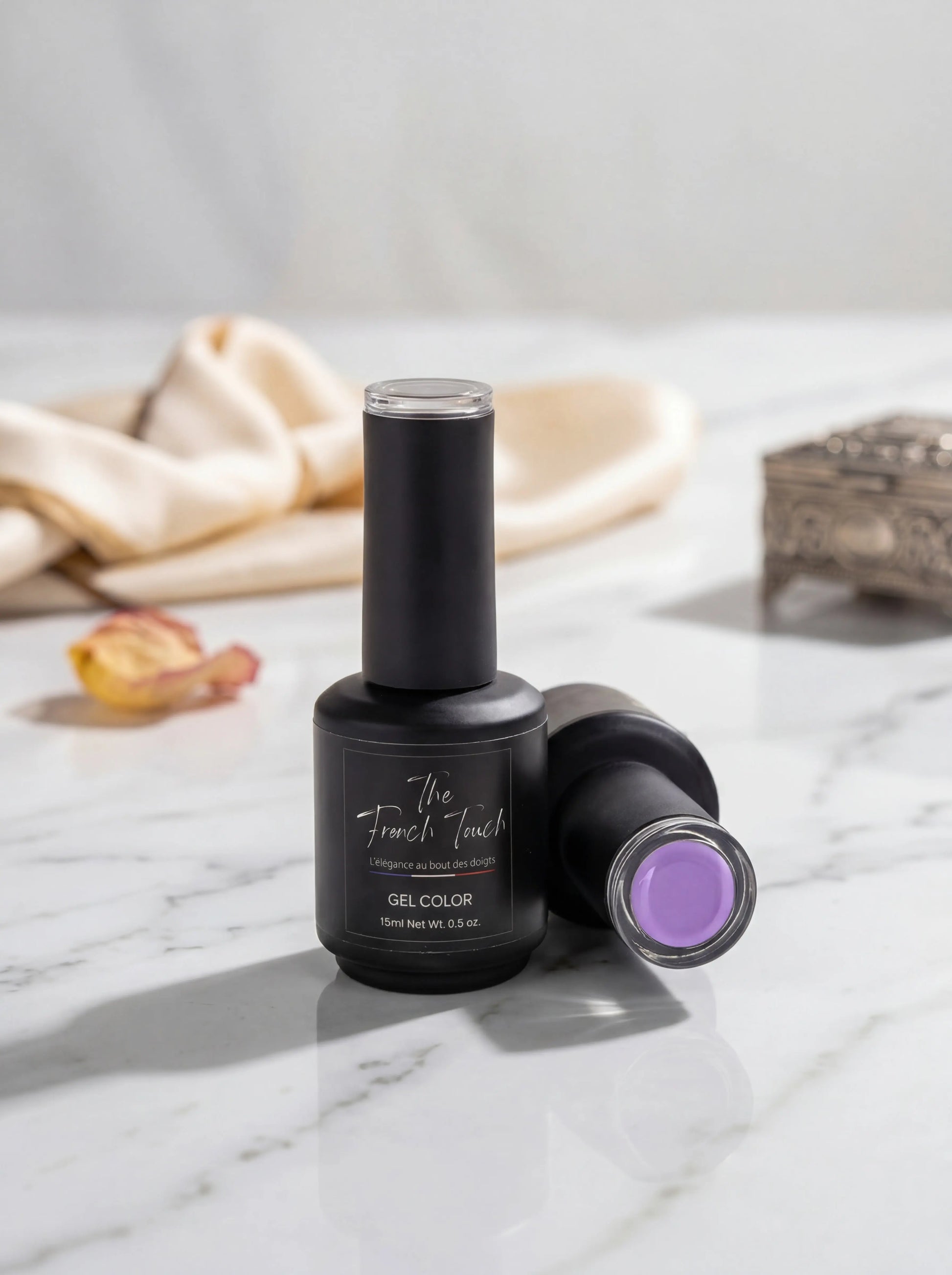 Vernis Semi-Permanent Milky Lilas Pastel Professionel The FrenchTouch