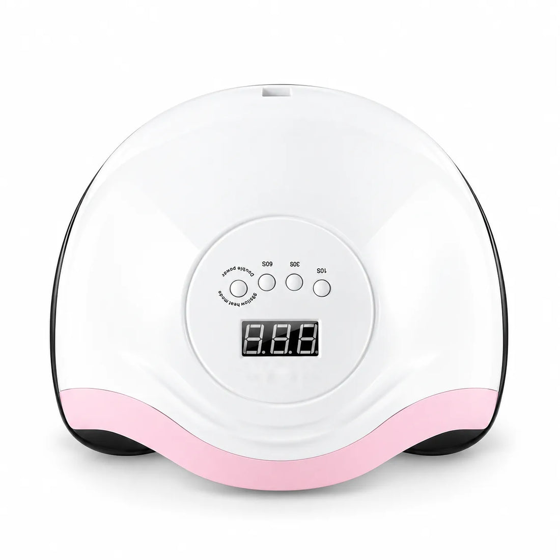 Lampe UV LED professionnelle pour ongles et vernis gel, blanche et rose, avec écran digital et minuteries 10s 30s 60s 99s