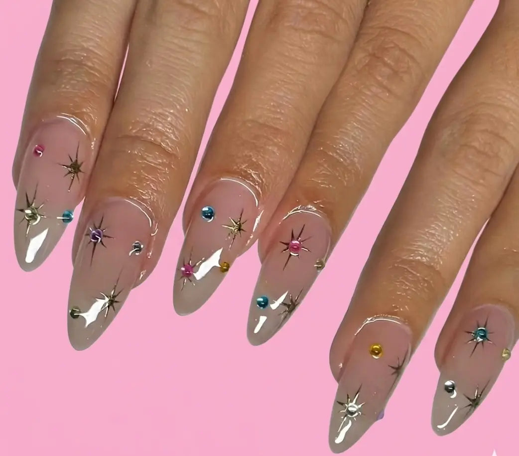 Strass nail art The FrenchTouch