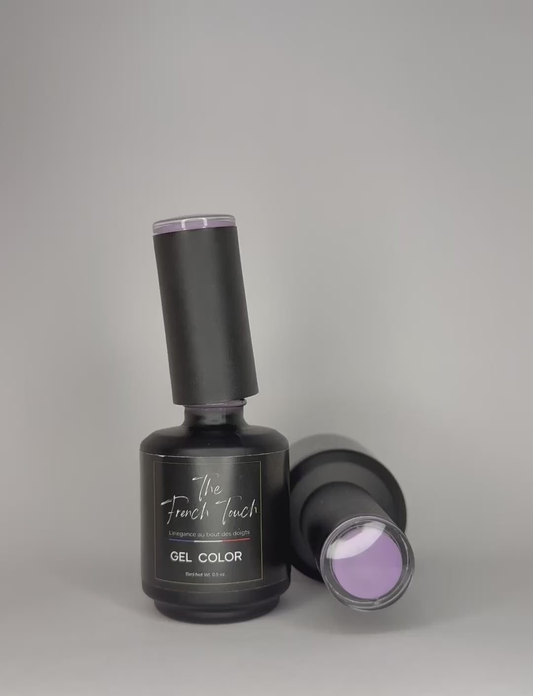 texture vernis semi permanent lilas pastel application fluide haute pigmentation