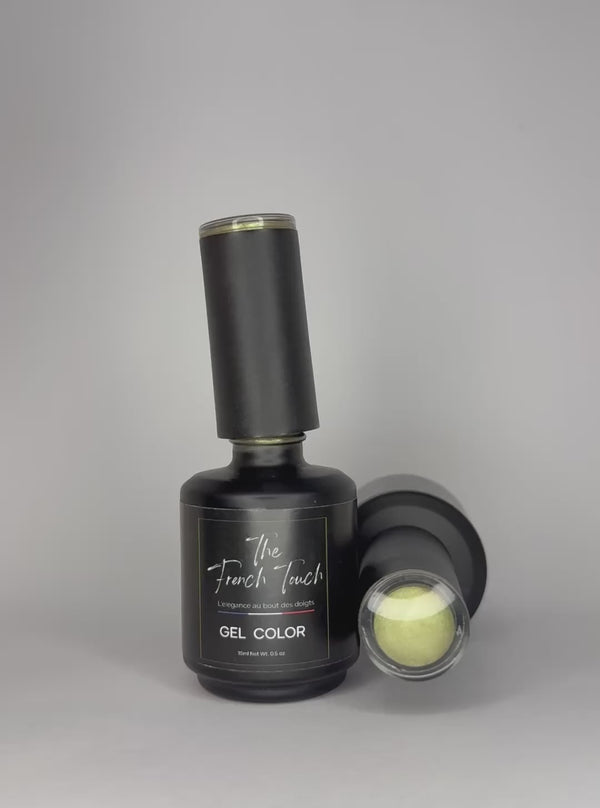 texture vernis semi permanent golden cat eyes particules metalliques