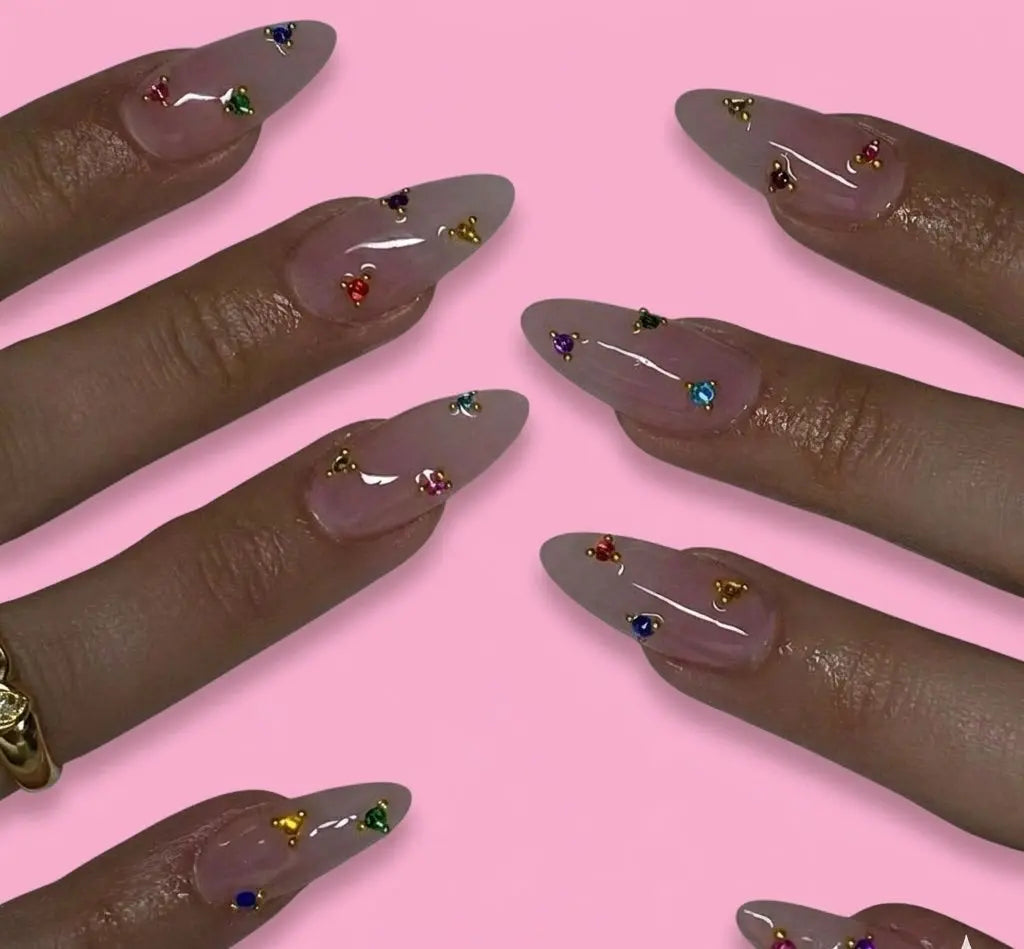 Strass nail art The FrenchTouch