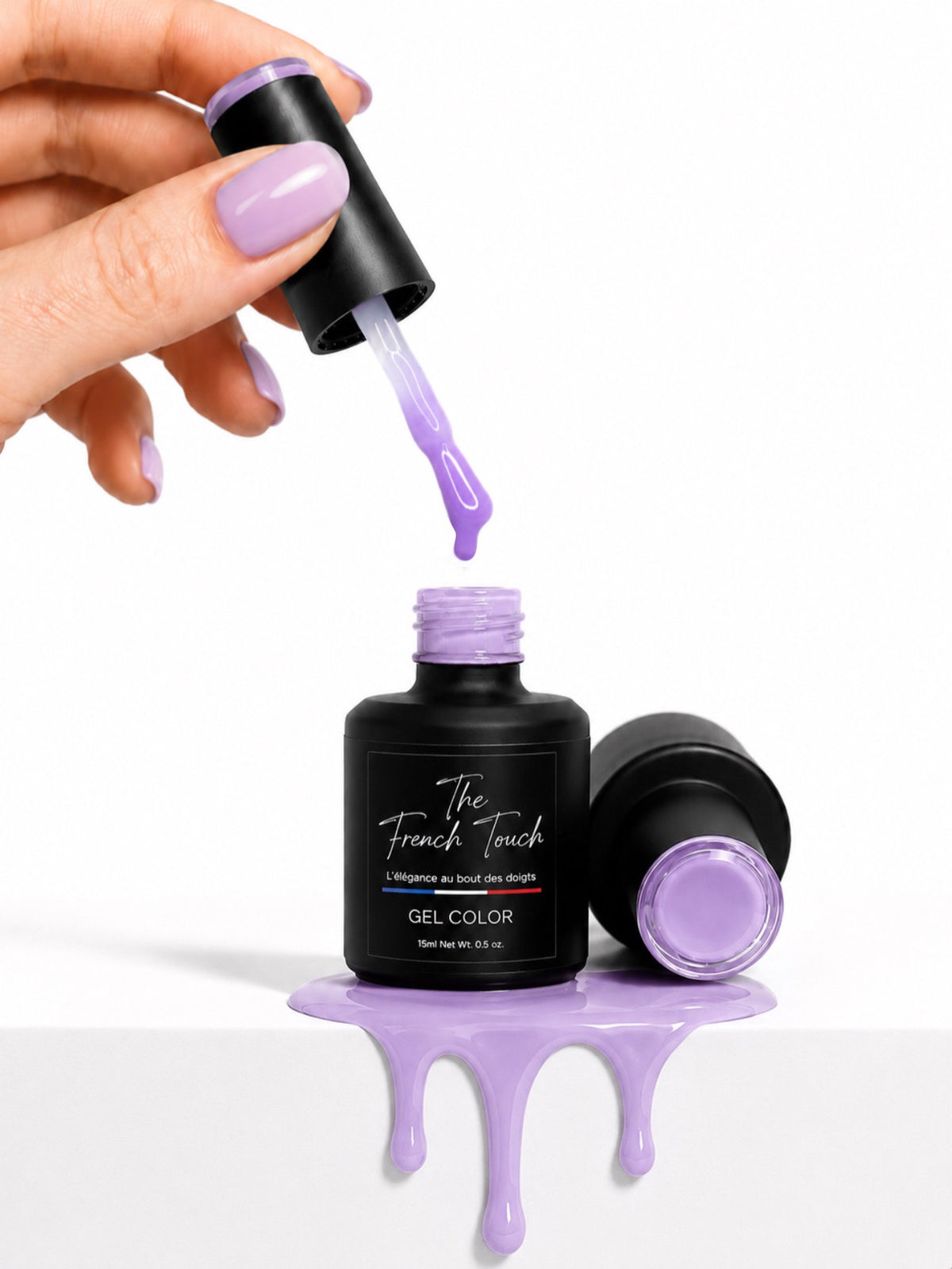 Gel color Milky Lila The French Touch - teinte lilas effet nude milky