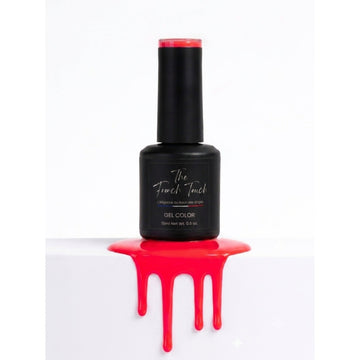 Vernis semi-permanent Neon Red Lava rouge néon The French Touch - flacon 15ml
